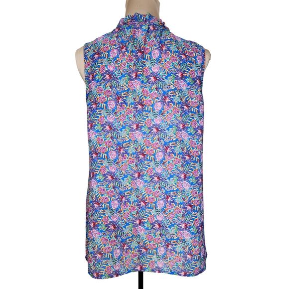 Rose + Olive Medium Floral Tank Top Blouse - Picture 2 of 5